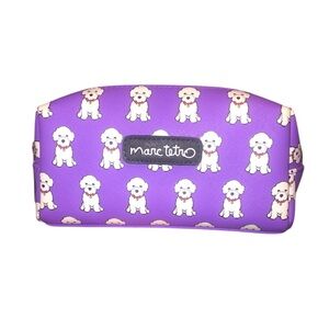 Marc Tetro Bichon Frise Make up Cosmetic Case NEW no tags never used !!